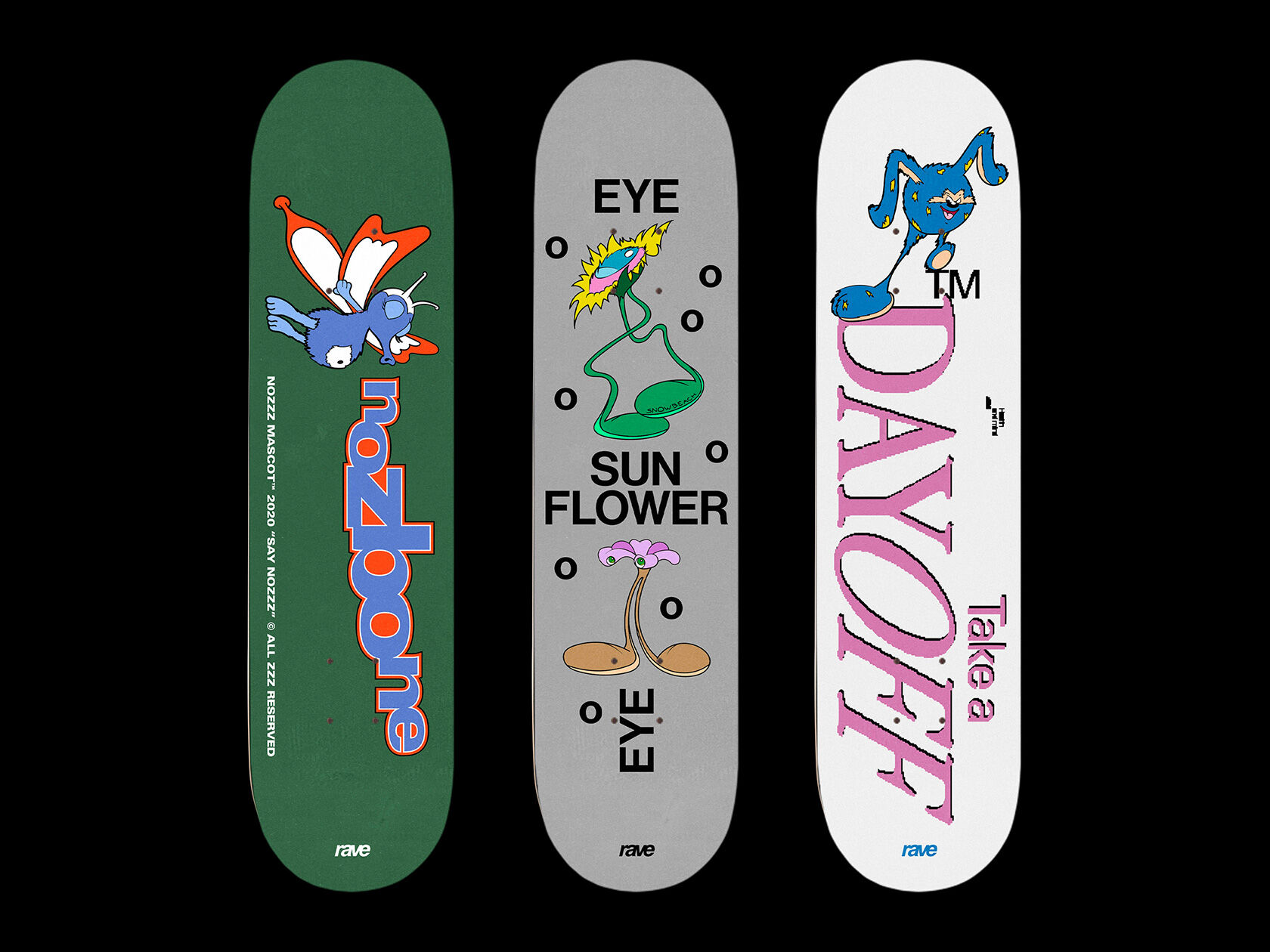 Camille Bourdon and Arthur Nabi’s deck designs celebrate the playfulness and funkiness of skateboard culture