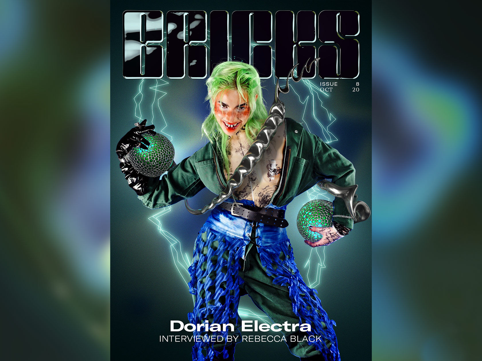Nina Doll and Steffen Bewer talk us through the process of creating the otherworldly cover story with Dorian Electra for Bricks Magazine