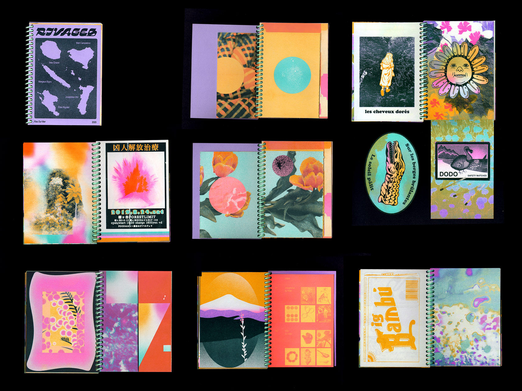 Riso sur Mer is a experimental riso-printing collective, collaborating across continents